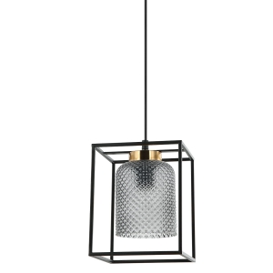 Lampa wisząca SINELLA 1xE27 PND-23231-1-BK+SG Italux