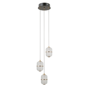 Lampa wisząca ALANI 3xLED PND-34375-3-BK Italux