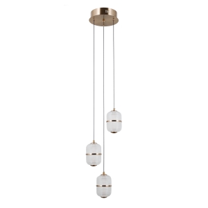 Lampa wisząca ALANI 3xLED PND-34375-3-HBR Italux