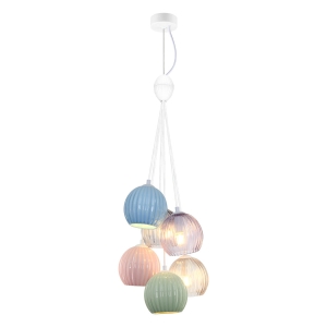 Lampa wisząca CASES 6xE14 PND-94794-6B-MLTI Italux