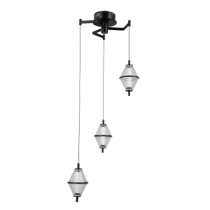 Lampa wisząca FUENTE 3xLED PND-34395-3-BK Italux