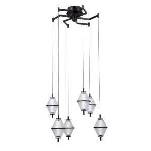 Lampa wisząca FUENTE 6xLED PND-34395-6-BK Italux