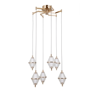 Lampa wisząca FUENTE 6xLED PND-34395-6-HBR Italux