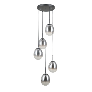Lampa wisząca MEOLO 5xE14 PND-40825-5-BK Italux