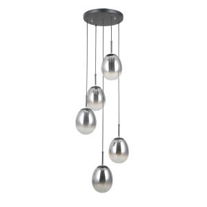Lampa wisząca MEOLO 5xE14 PND-40825-5-BK Italux