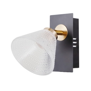 Kinkiet ORELLA 1xLED WL-34393-1-BK-HBR Italux