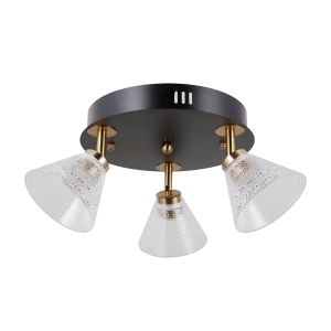 Reflektorek sufitowy ORELLA 3xLED WL-34393-3R-BK-HBR Italux