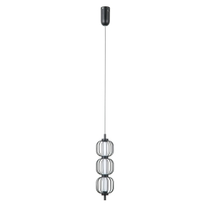 Lampa wisząca PEDRO 3xLED PND-34405-3V-BK Italux
