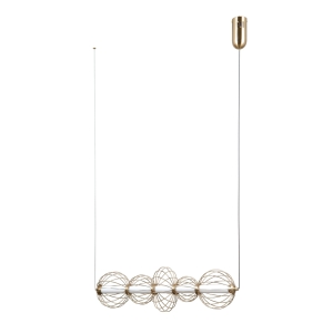 Lampa wisząca RABEL 5xLED PND-344221-5-HBR Italux