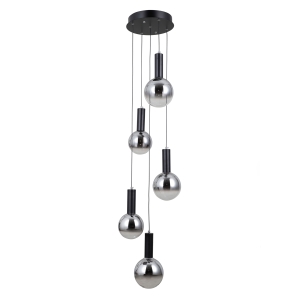 Lampa wisząca STRELA 5xLED PND-34378-5S-BK Italux