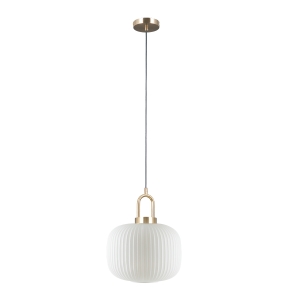 Lampa wisząca FOSSE 1xE27 PND-408817-1-HBR-WH Italux