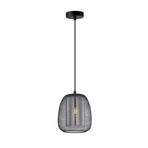 Lampa wisząca AMIRIA 1xE27 PND-28612-BK-SG Italux