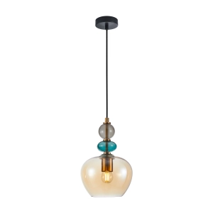 Lampa wisząca BUSCO 1xE27 PND-30263-1A-BRO-AMB Italux