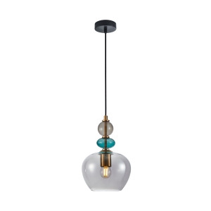 Lampa wisząca BUSCO 1xE27 PND-30263-1A-BRO-SG Italux