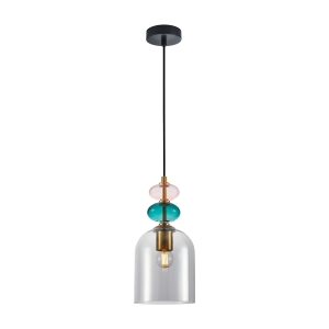 Lampa wisząca BUSCO 1xE27 PND-30263-1B-BRO-SG Italux
