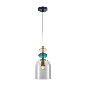 Lampa wisząca BUSCO 1xE27 PND-30263-1B-BRO-SG Italux