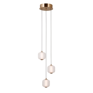Lampa wisząca GANTI 3xLED PND-34362-3-HBR-OPAL Italux