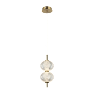 Lampa wisząca LAZIE 2xLED PND-29038-2-GD Italux