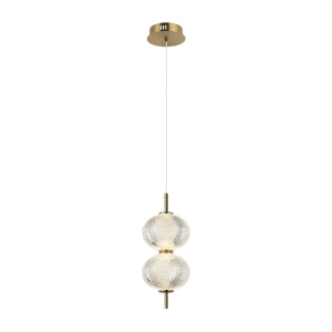 Lampa wisząca LAZIE 2xLED PND-29038-2-GD Italux