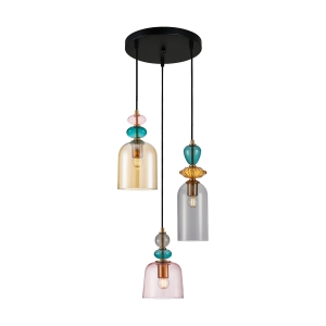 Lampa wisząca NAMOS 3xE27 PND-27092-3A-MC-BRO Italux