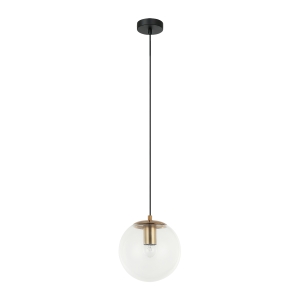 Lampa wisząca SARPO 1xE27 PND-58867-1S-BK-BRO Italux