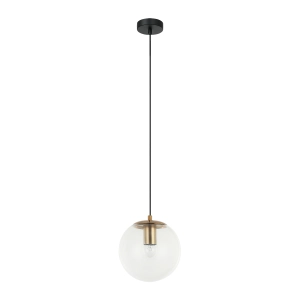 Lampa wisząca SARPO 1xE27 PND-58867-1S-BK-BRO Italux