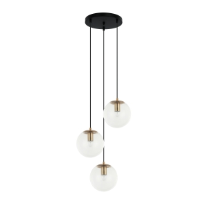 Lampa wisząca SARPO 3xE27 PND-58867-3S-BK-BRO Italux
