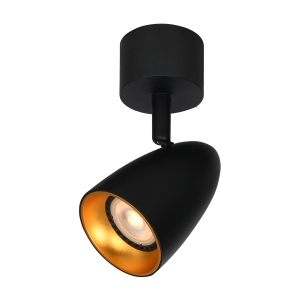 Reflektorek sufitowy TINO 1xGU10 SPL-36748-1R-BK-GD Italux
