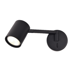 Kinkiet z wysięgnikiem Snow NEW czarny 1xGU10 LP-731N/1WL BK Light Prestige