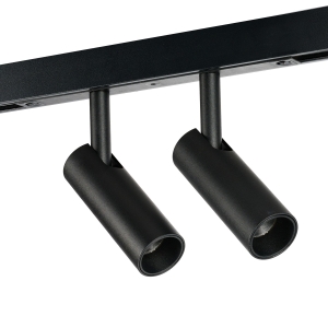 ALFA NIKO 2 TRACK MAGNETIC 2LINE 2X7W CCT SWITCH DIM BK AZ6252 AZzardo