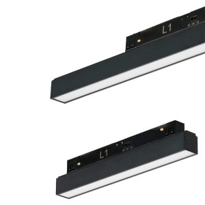 ALFA SAGA TRACK MAGNETIC 2LINE 12W CCT SWITCH DIM BK AZ6236 AZzardo