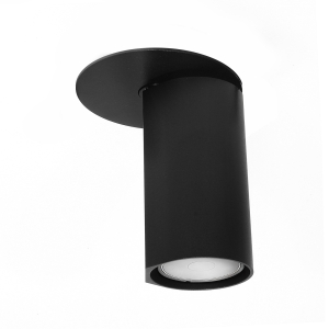 Lampa sufitowa wpuszczana BORA KJ2108 1xGU10 czarny - 1622 DomenoLED