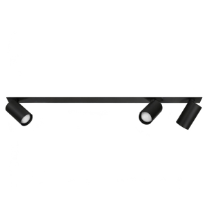 Lampa sufitowa wpuszczana BORA KJ2106 3xGU10 czarny - 1618 DomenoLED