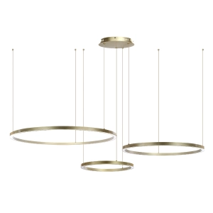 Złota Lampa wisząca okręgi 116W złota AZ134 MONZA - 1237 DomenoLED
