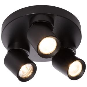 Plafon Pointa czarny 3xGU10 LP-6398/3C Round BK Light Prestige