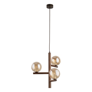 ESTERA WOOD ORZECH BURSZTYN LAMPA WISZACA 3XG9 11095 TK Lighting