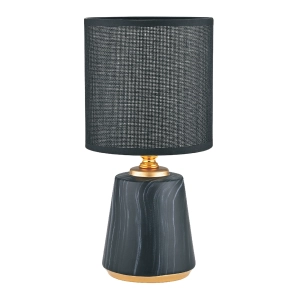 HS8605-BL LAMPA STOŁOWA CZARNY/ZŁOTY Zuma Line