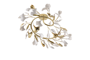 MX2858-6-EGN LEAF LAMPA SUFITOWA ZŁOTA\GOLD Zuma Line