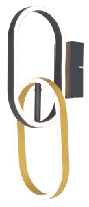 W241145502 RAVON KINKIET ZŁOTY+CZARNY/GOLD+BLACK Zuma Line