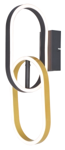 W241145502 RAVON KINKIET ZŁOTY+CZARNY/GOLD+BLACK Zuma Line