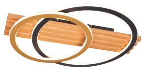 C230617002B SERANA LAMPA SUFITOWA ZŁOTA+CZARNA+DREWNO/ GOLD+BLACK+WOOD Zuma Line