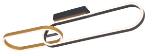 C241145502A RAVON LAMPA SUFITOWA ZŁOTA+CZARNA/GOLD+BLACK Zuma Line