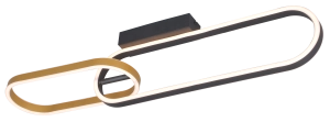 C241145502A RAVON LAMPA SUFITOWA ZŁOTA+CZARNA/GOLD+BLACK Zuma Line