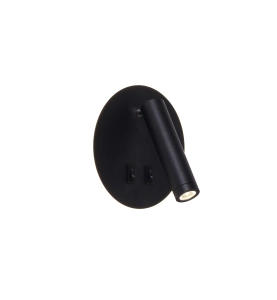 W4107-BK CIRCA KINKIET CZARNY/BLACK Zuma Line