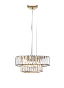 P0496-04G-F7AC HELIOS LAMPA WISZĄCA ZŁOTA/GOLD Zuma Line
