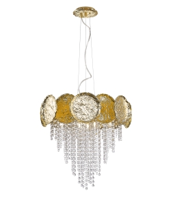P0619-07A-K4K4 ASTRA LAMPA WISZĄCA ZŁOTA/GOLD Zuma Line