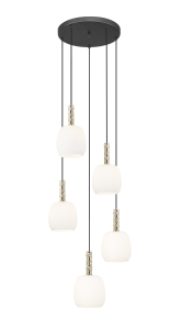 P0076-05G-P7AA CALVO LAMPA WISZĄCA CZARNY MAT+ZŁOTA/MATT BLACK+GOLD Zuma Line