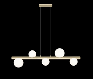 P0574-05N-V6AA FORES LAMPA WISZĄCA ZŁOTY MAT/MATT GOLD Zuma Line
