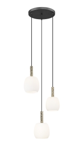 P0076-03A-P7AA CALVO LAMPA WISZĄCA CZARNY MAT+ZŁOTA/MATT BLACK+GOLD Zuma Line