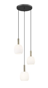 P0076-03A-P7AA CALVO LAMPA WISZĄCA CZARNY MAT+ZŁOTA/MATT BLACK+GOLD Zuma Line